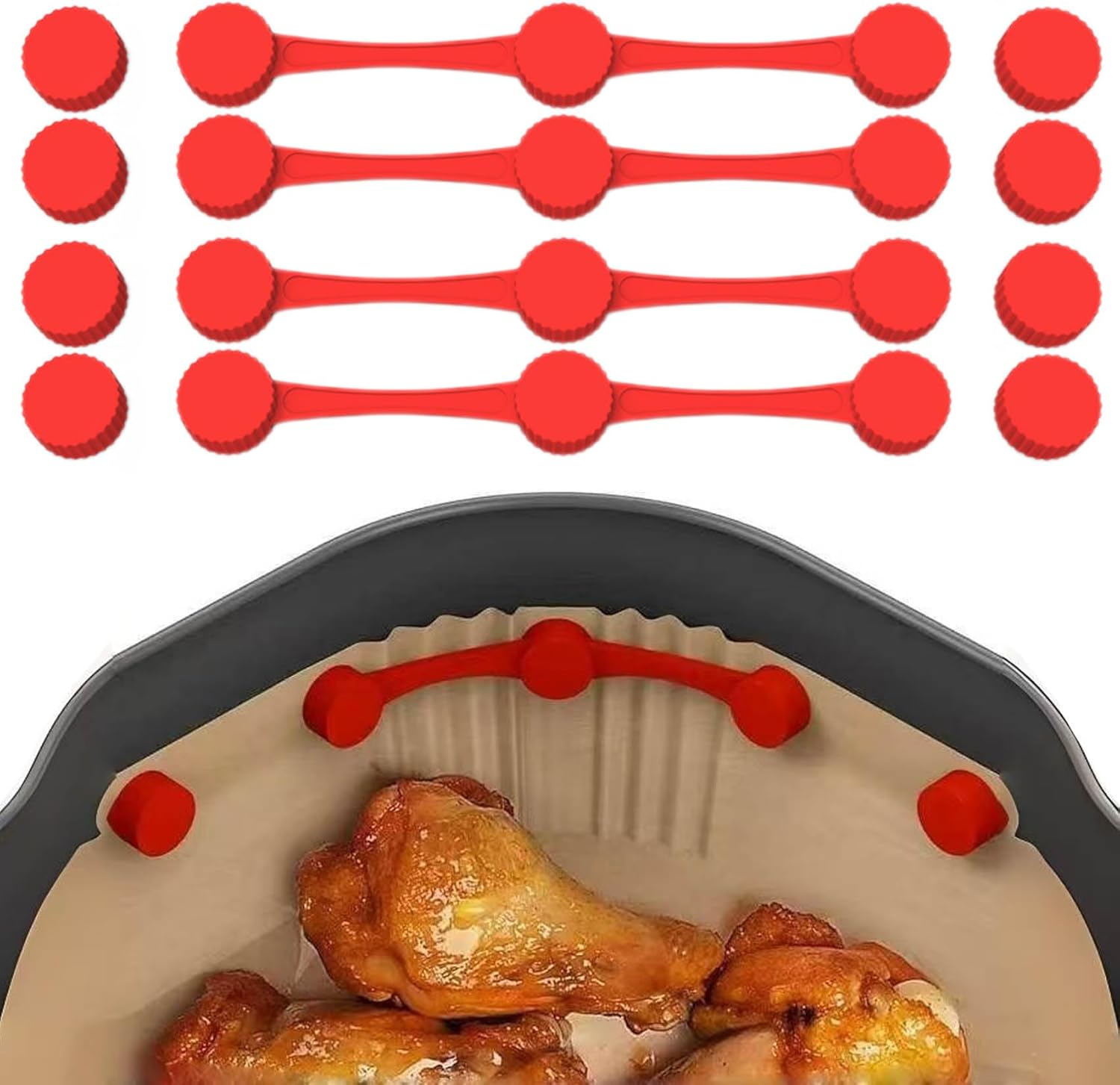 Silicone Locks for Air Fryer Papers