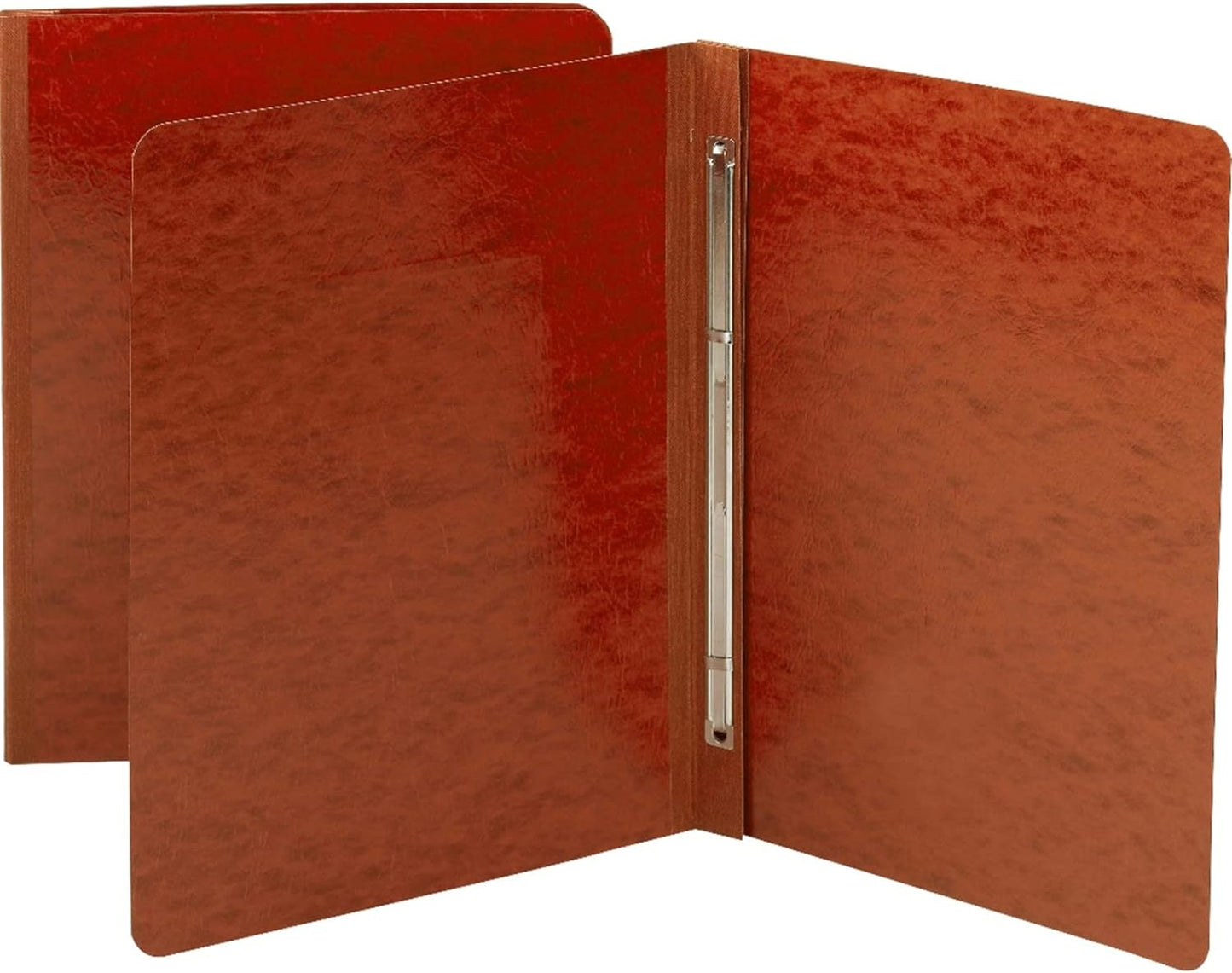 Smead Pressboard Report Cover with Metal Prong Fastener, Red