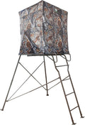 6 Foot Tripod Hunting Tower Blind 2-Person Stand - Elevated View