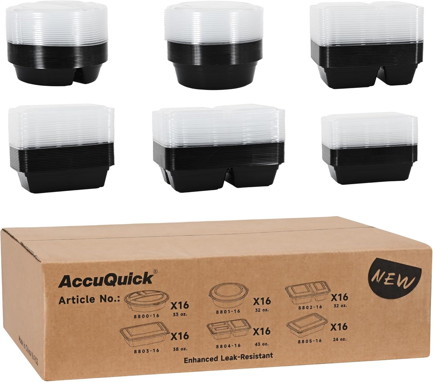 LOKATSE HOME 96 PCS Meal Prep Food Storage Containers Set