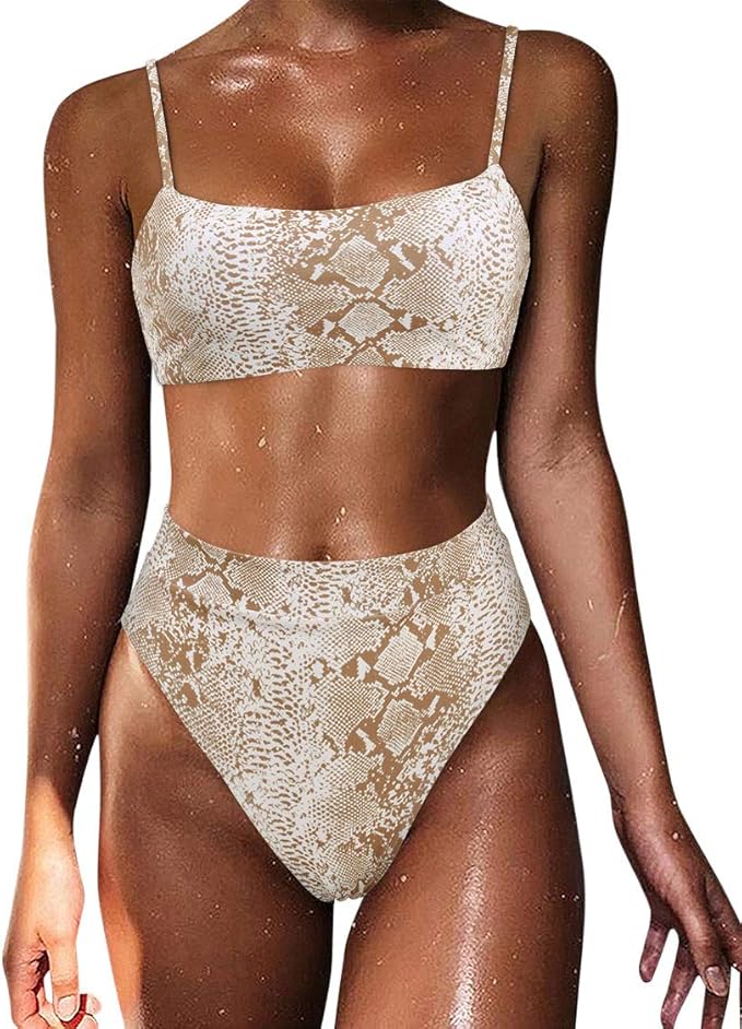 MOSHENGQI Women High Waisted Bikini for Stylish Summer Fun