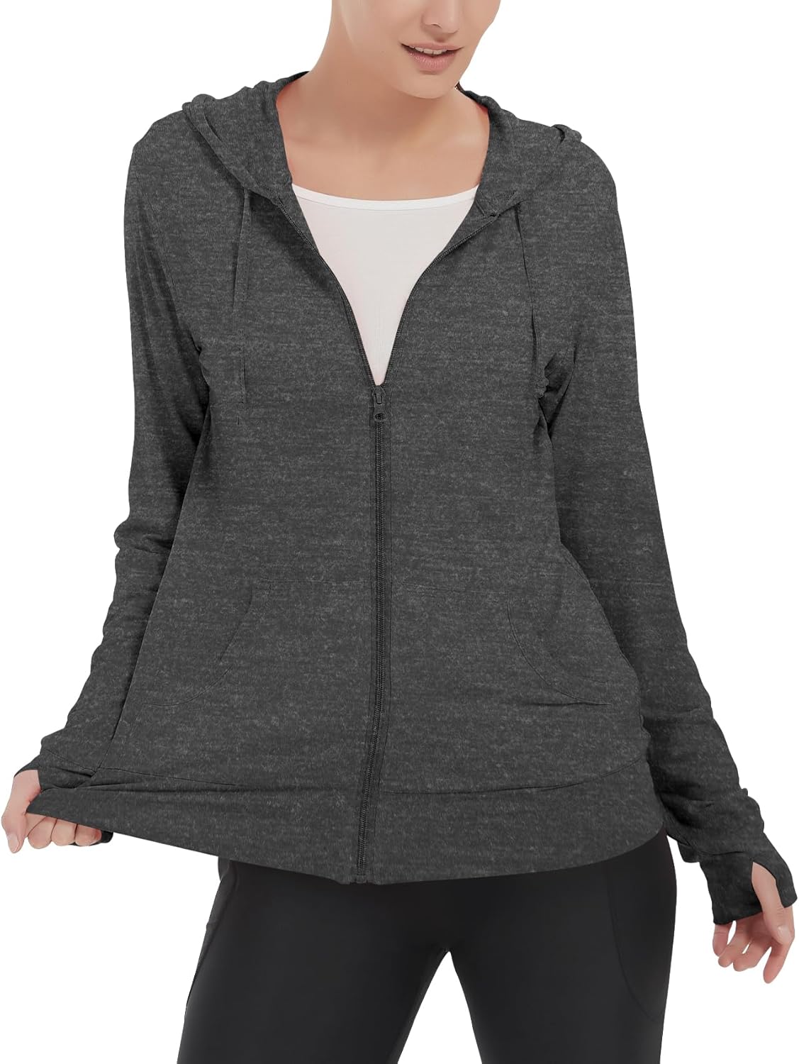 Ultra-Light Zip-Up Hoodie for Women by LETAOTAO