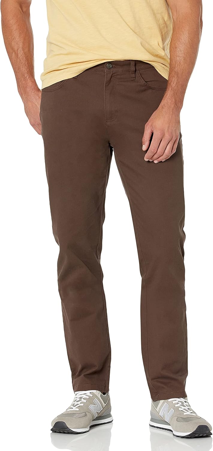 Athletic Fit Chinos for Men - Comfort Stretch Work Pants