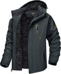 TACVASEN Men's Winter Skiing Jacket - Insulated Fleece Parka Design