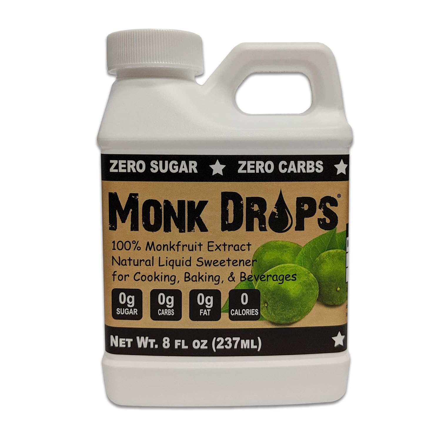 Monk Drops Liquid Sweetener - Zero Calories, Zero Sugar, Natural