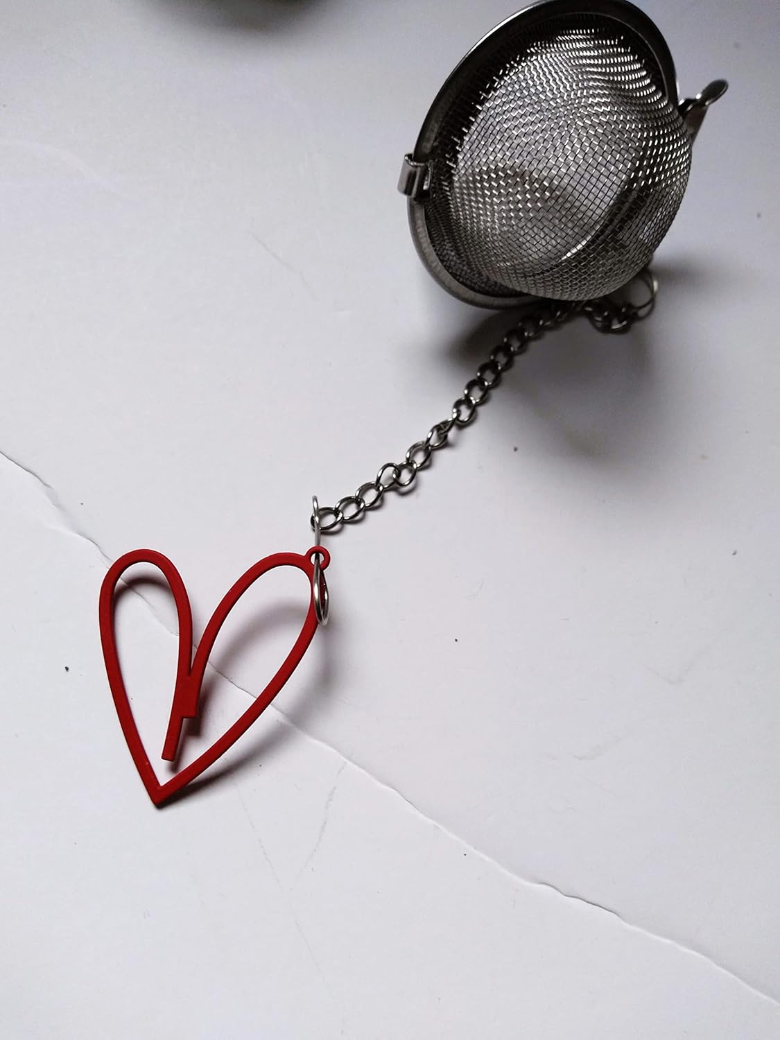 Handmade Loose Tea Infuser - Heart Charm