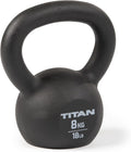 Titan Fitness Cast Iron Kettlebell - Solid Single-Piece Cast