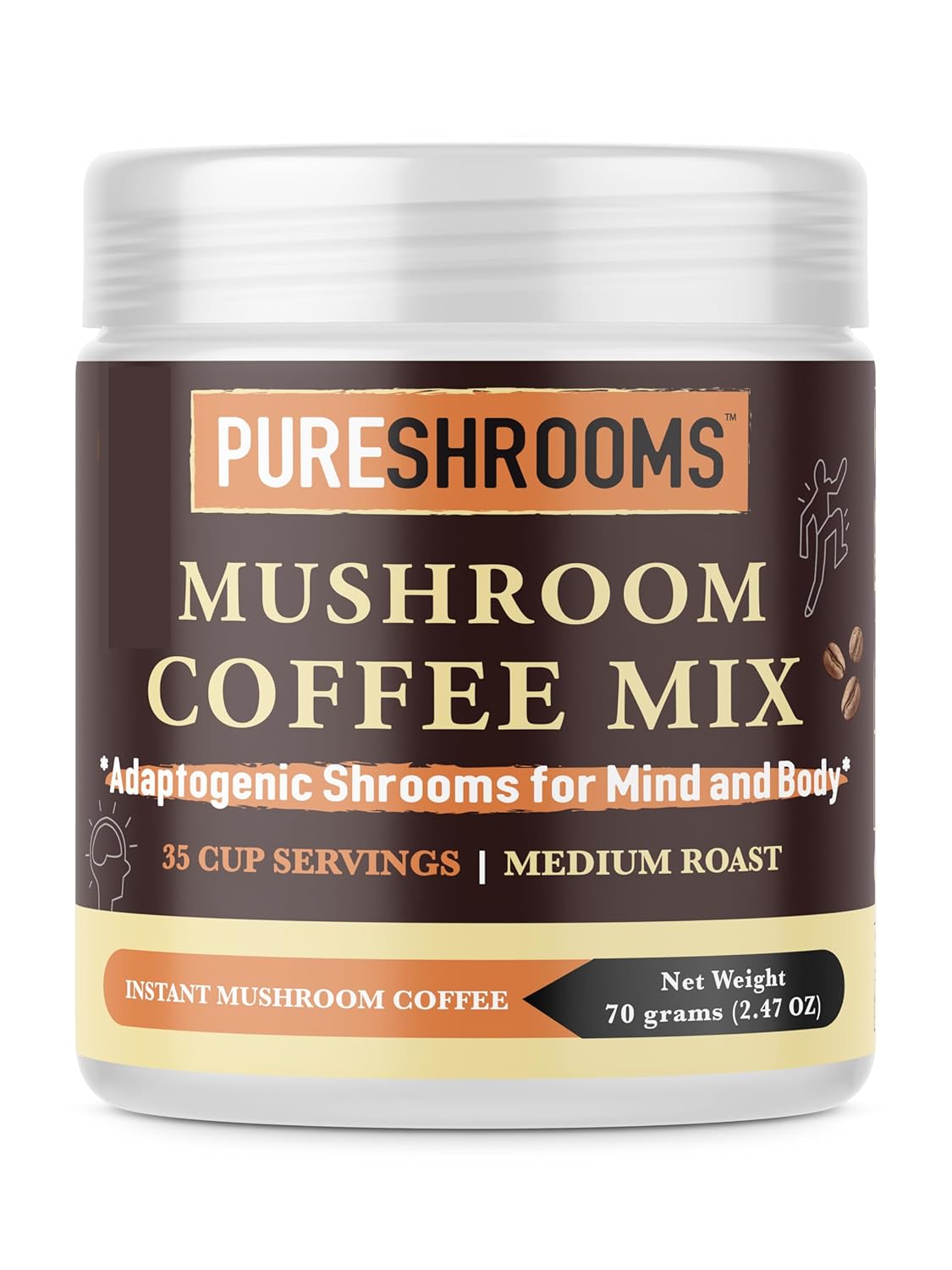Organic Mushroom Coffee Blend - Boost Focus & Energy