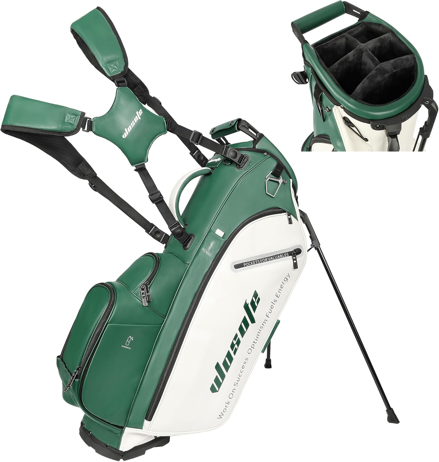 Golf Club Stand Bag with 14-Way Dividers and Waterproof Design