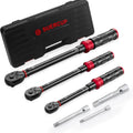 1/4 3/8 1/2-inch Drive Torque Wrench Set - Precision 3-Piece Kit