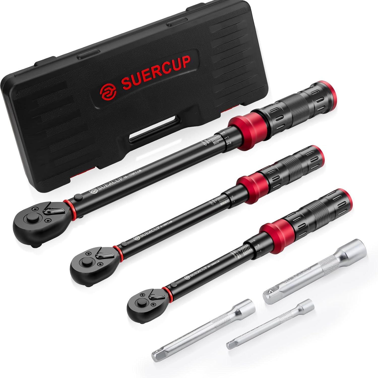 1/4 3/8 1/2-inch Drive Torque Wrench Set for Precision Use
