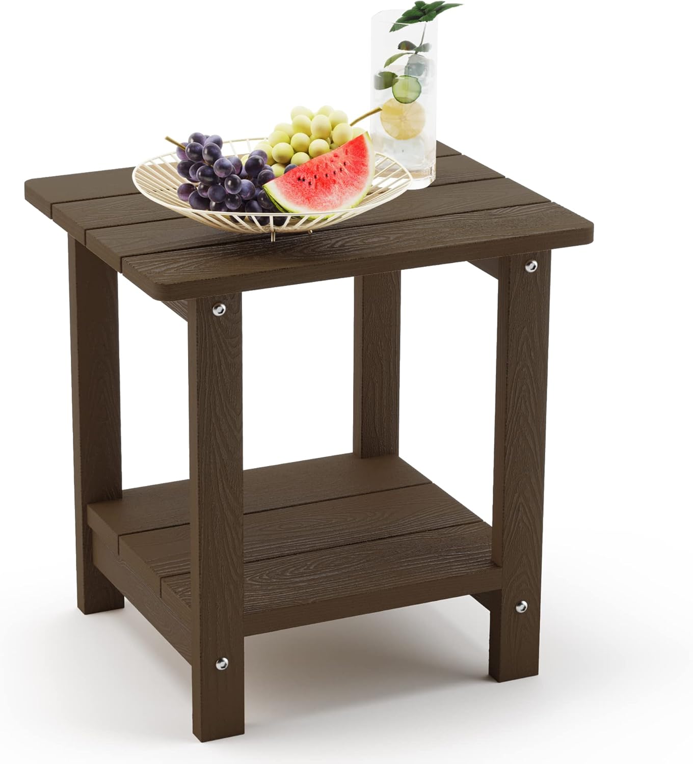 LUE BONA Adirondack Outdoor Side Table for Modern Patios