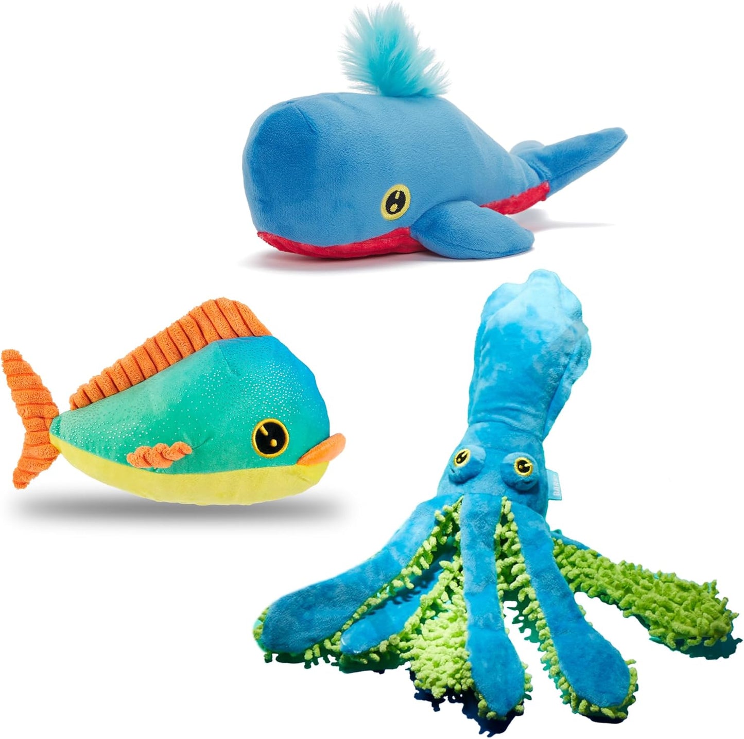 Barkbox Under The Sea Bundle - Fun Toys for Medium Dogs