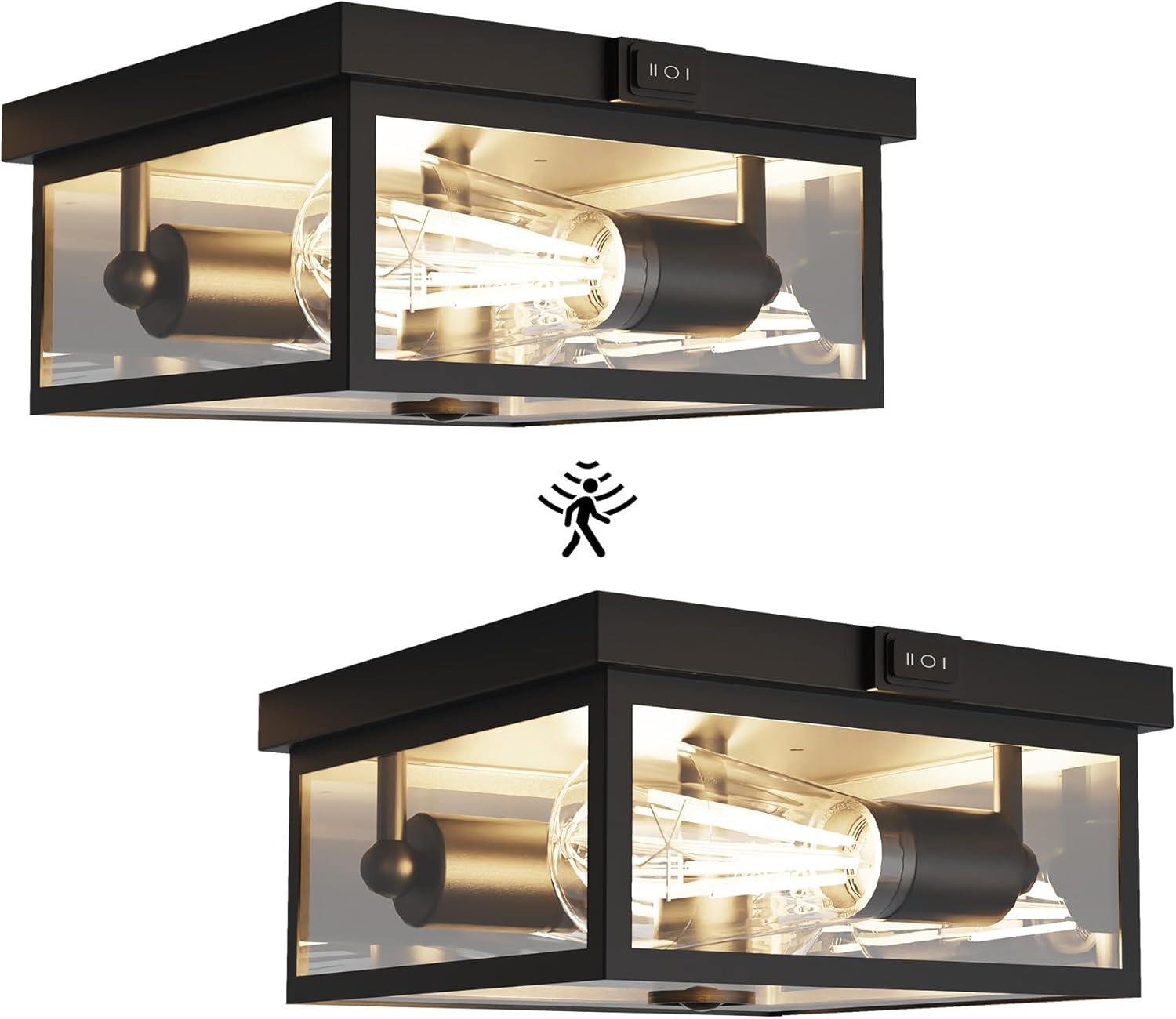 Outdoor Ceiling Light with Motion Sensor for Elegant Illumination