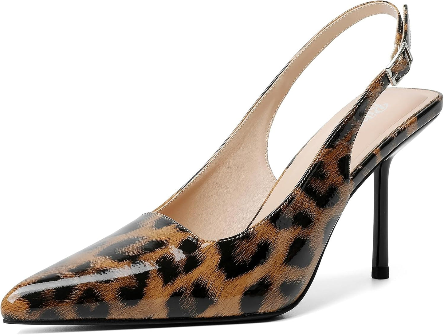 RIBONGZ Sexy Slingback Pumps for Elegant Dressy Heels Women