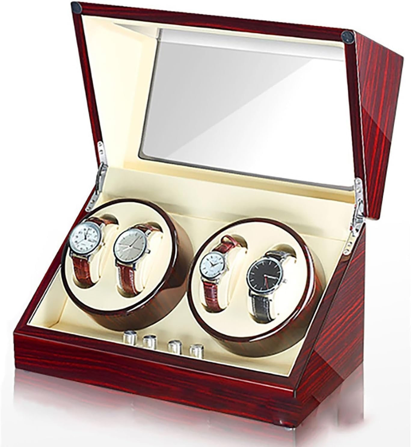Silent Motor Luxury Watch Winder for 4 Watches