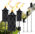 Citronella Torches for Outside Set of 6 - Elegant Garden Decor