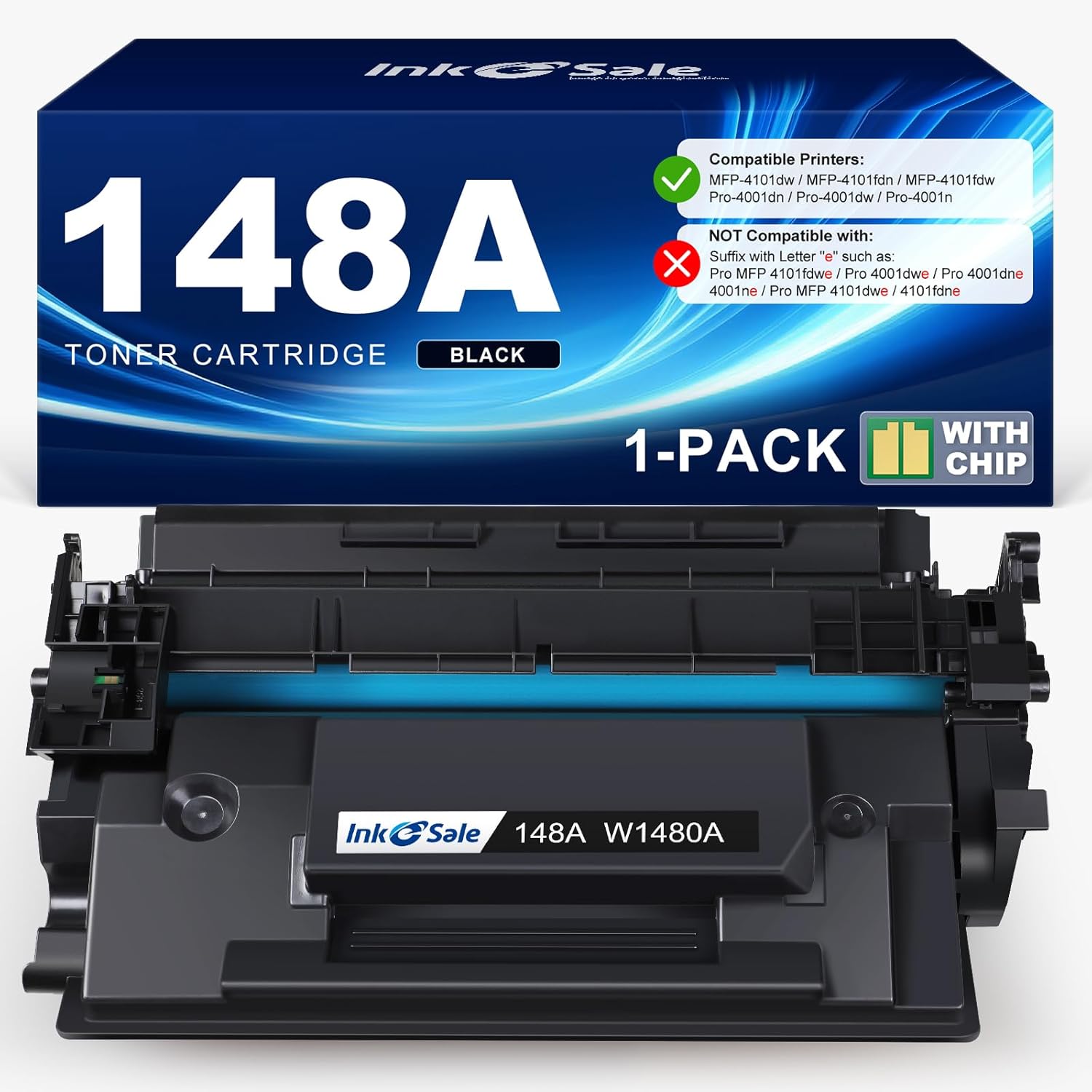 INK E-SALE 148A Toner Cartridge Black for HP Laserjet Pro Printers