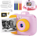 Kids Camera Instant Print for Girls Boys Age 3-12 - Easy 3-in-1 Print