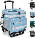 Collapsible 48-Can Leak-Proof Insulated Rolling Cooler - All-Terrain