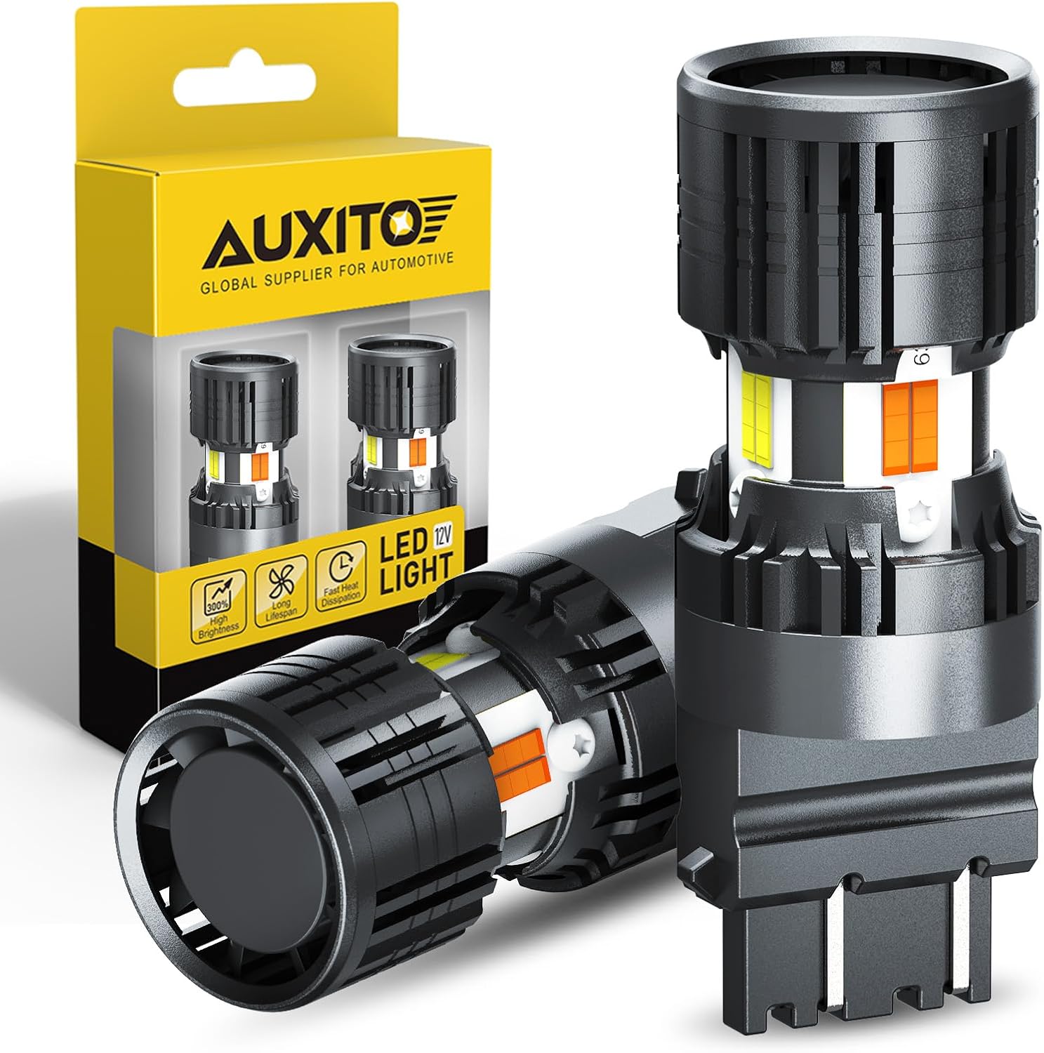AUXITO 3157 Switchback LED Bulbs - Bright Dual Color Lights