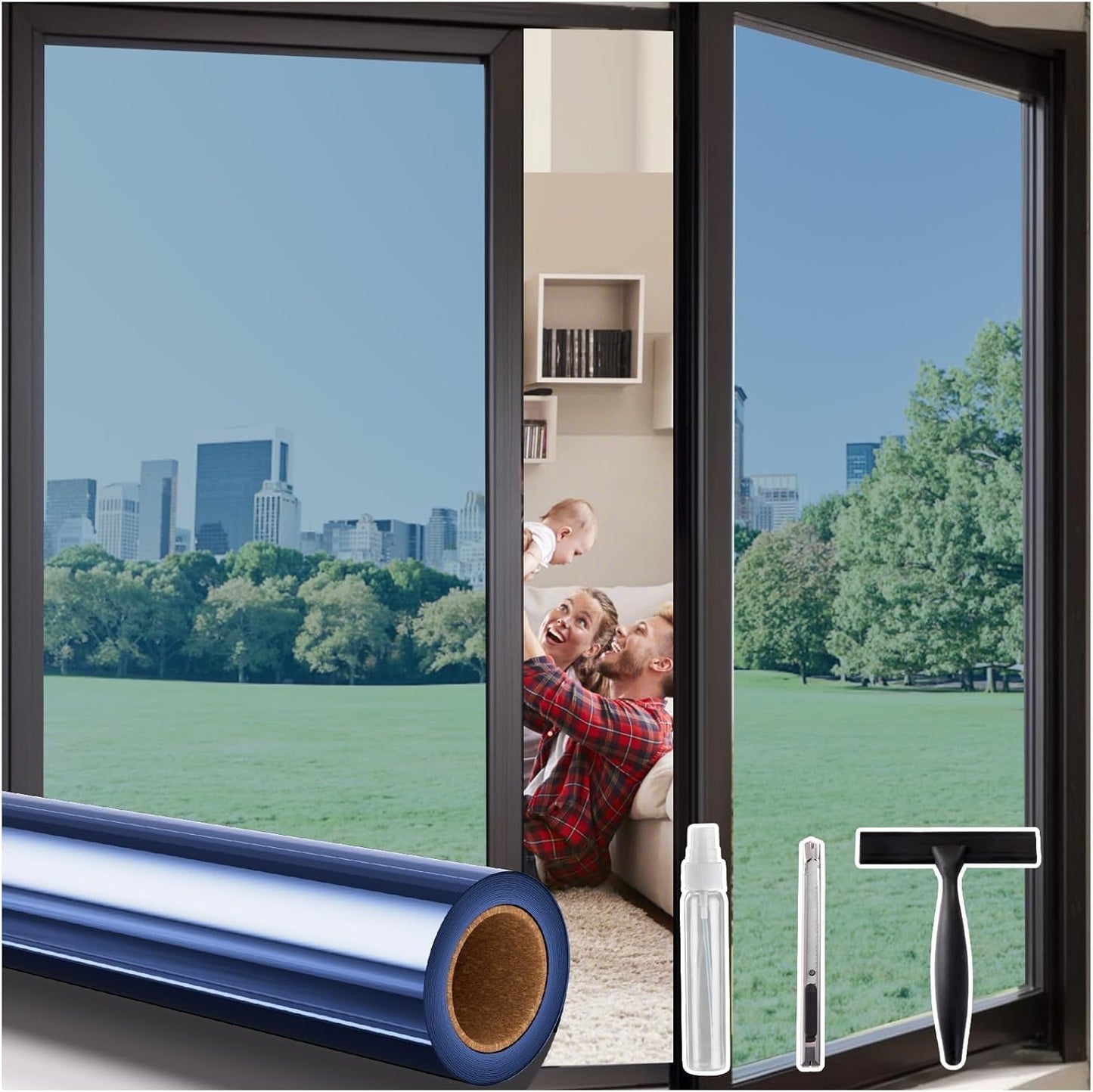 Coavas One Way Privacy Window Film for Daytime Privacy Needs