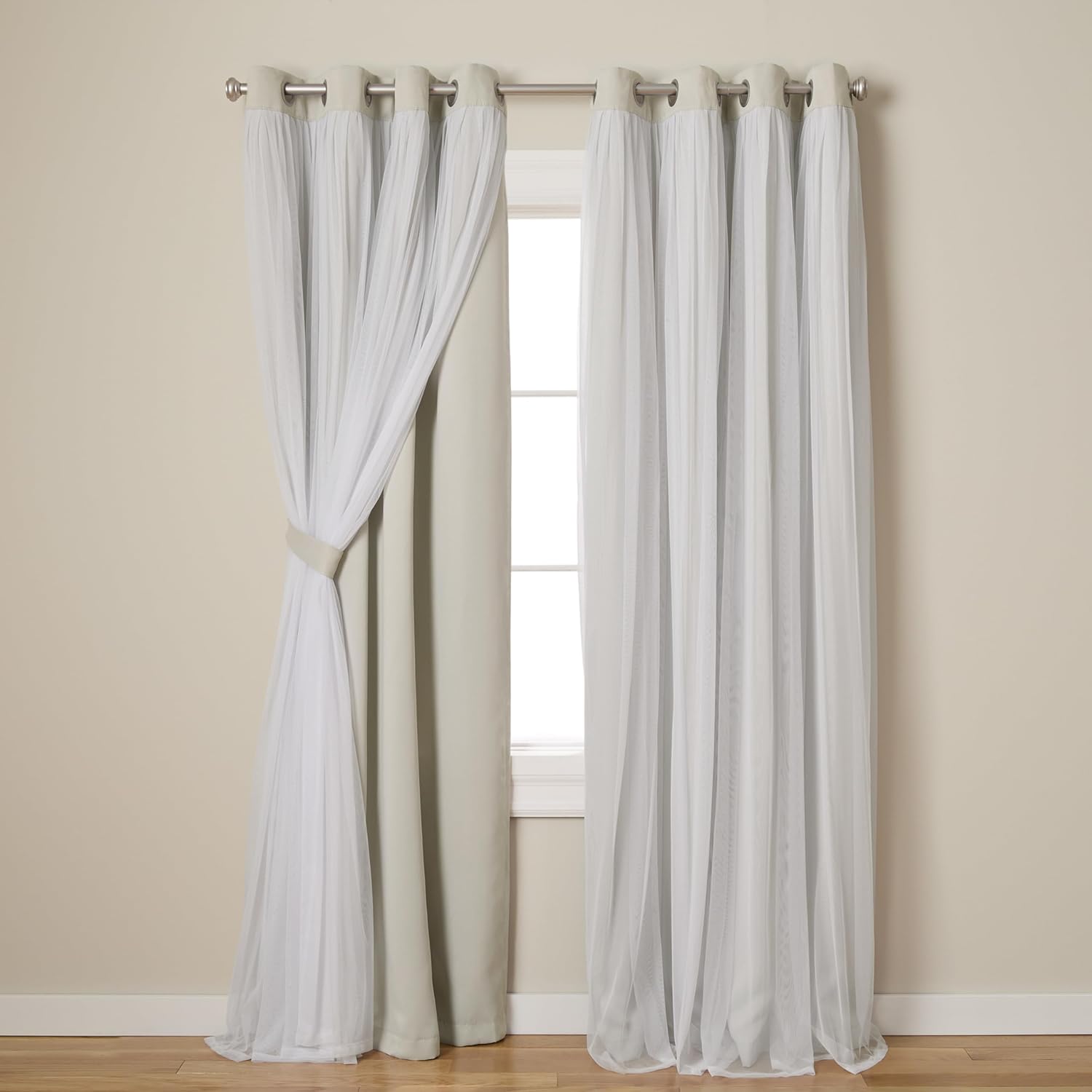 Talia Double Layer Indoor Curtains for Stylish Home Decor