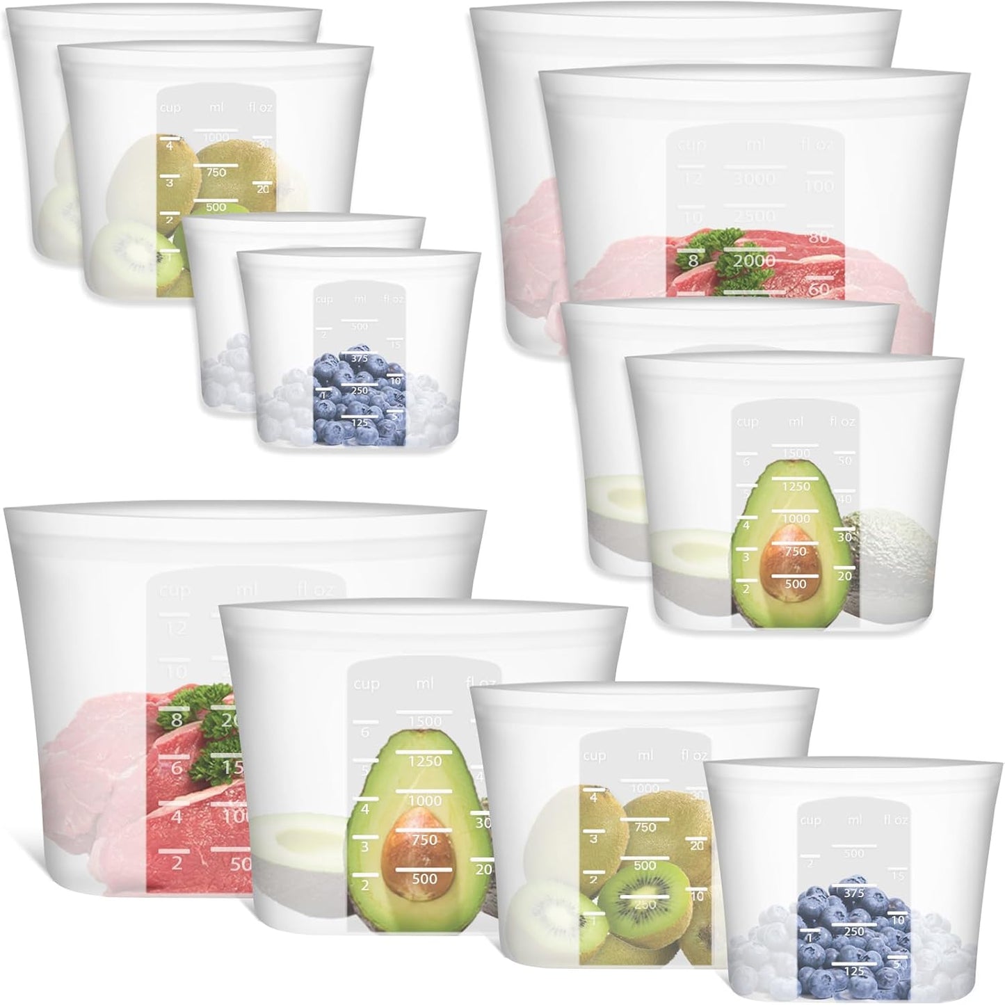 Reusable Silicone Food Storage Bags for Safe and Versatile Use