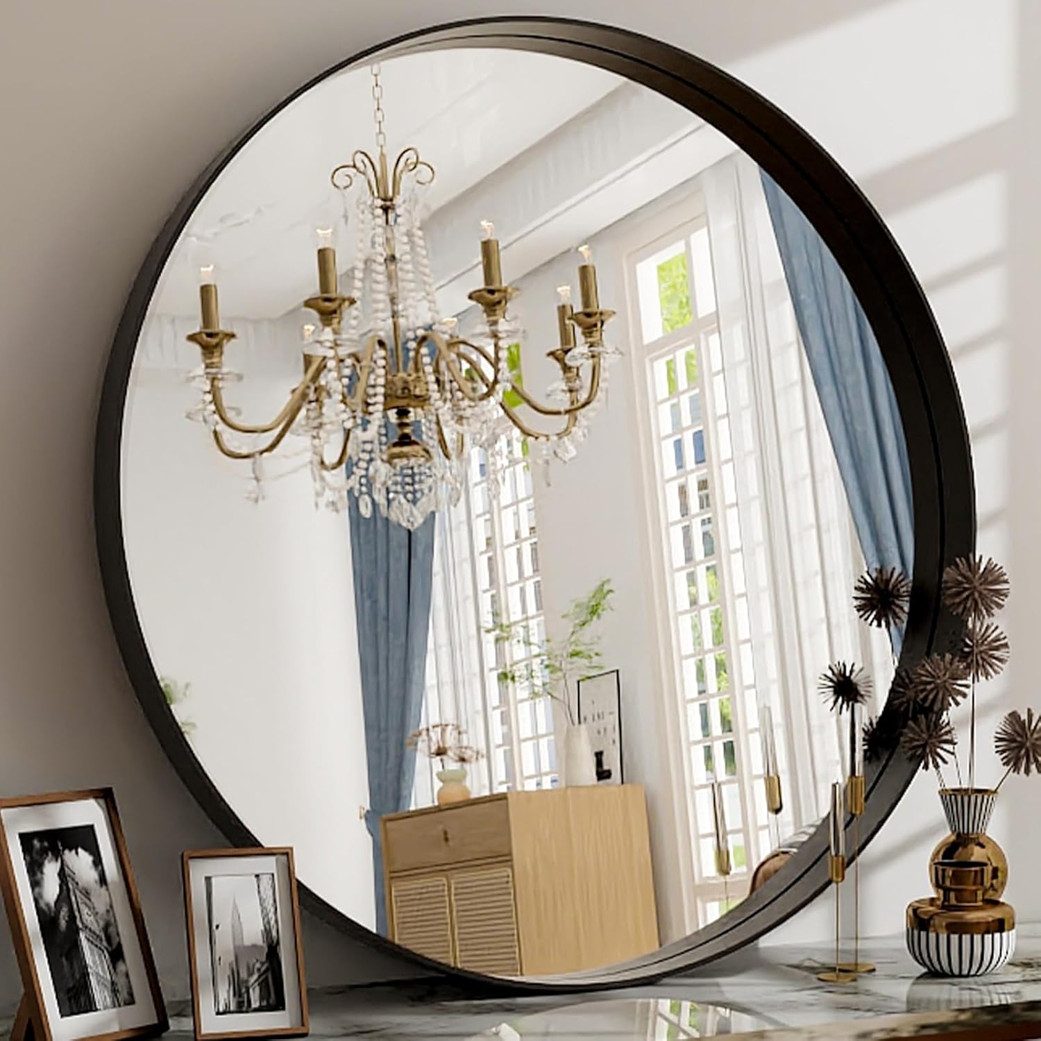30 Inch Round Bathroom Mirror - Modern Wall Decor for Any Room