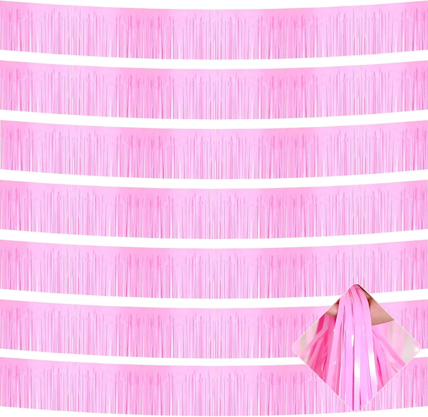 Sparkling Pink Foil Garland - Ideal Party Decor!