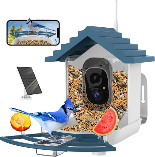 Smart Bird Feeder Cam - Auto Capture Videos