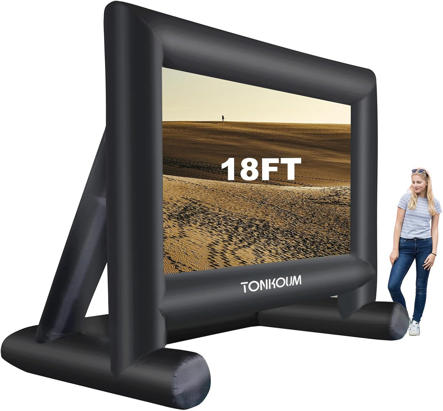18 Feet Inflatable Projector Screen for Outdoor Movie Fun