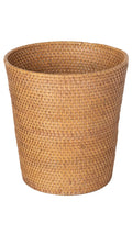 Kouboo Loma Round Rattan Waste Basket for Stylish Home Organization