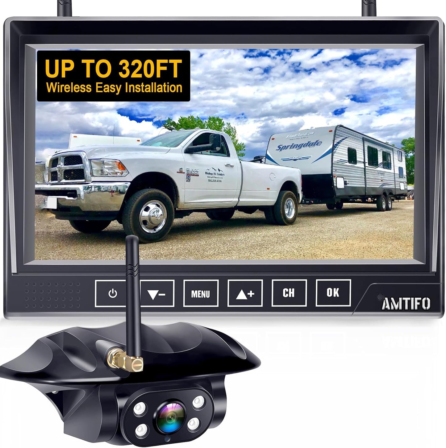 AMTIFO A7: Easy Setup Wireless RV Backup Cam