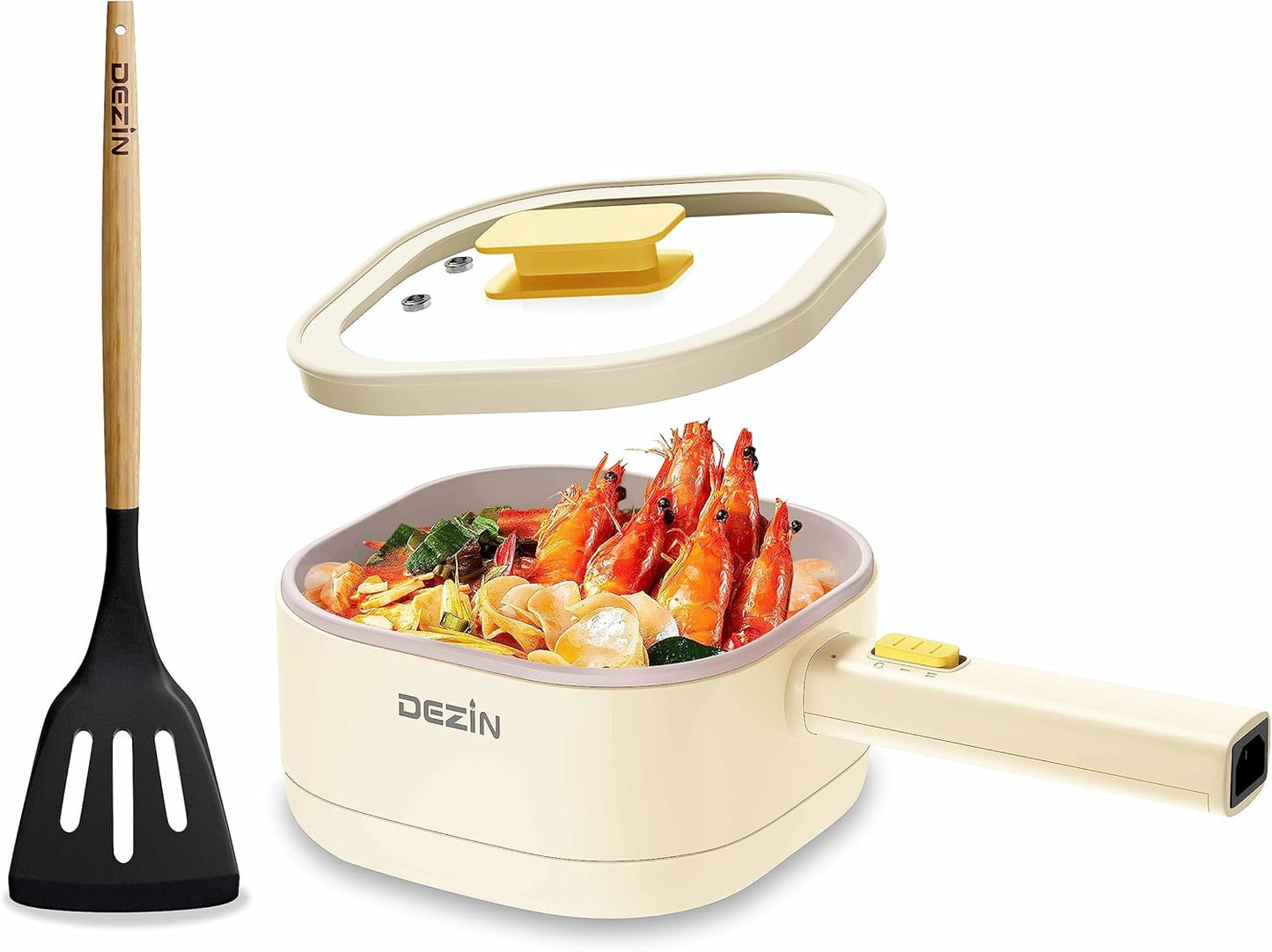 Dezin Hot Pot Electric Cooker for Ramen & Oatmeal, 2L