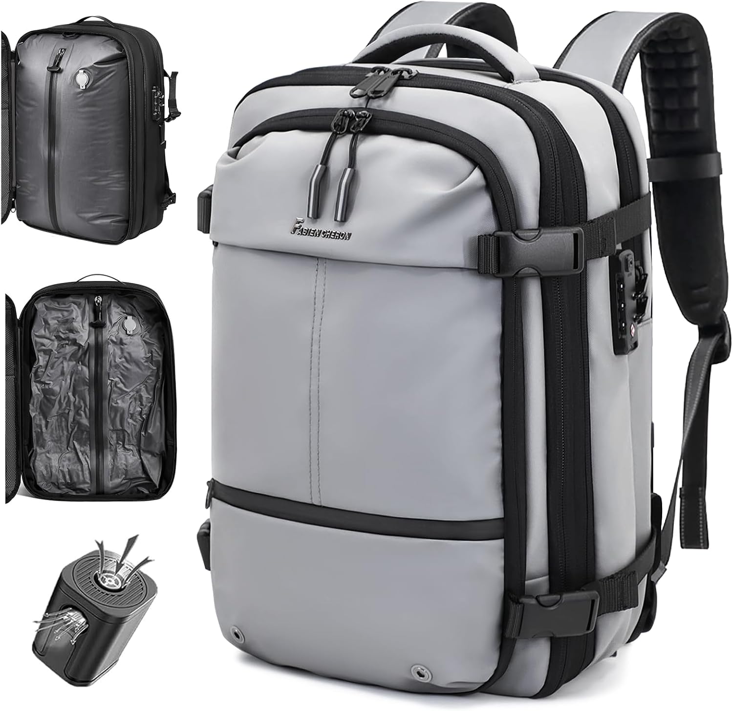 Travel Backpack with Vacuum System for Efficient Packing