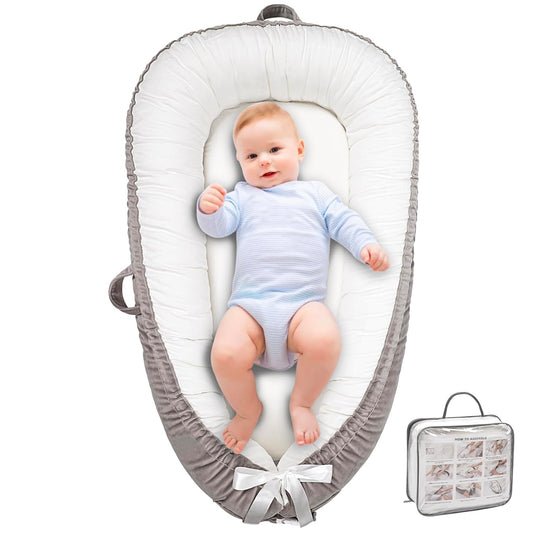 Baby Lounger by Beisurznga: Soft Cotton for Tummy Time