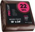 22 x 24 Heavy Duty Tarp Cover 22 Mil - Waterproof UV Resistant