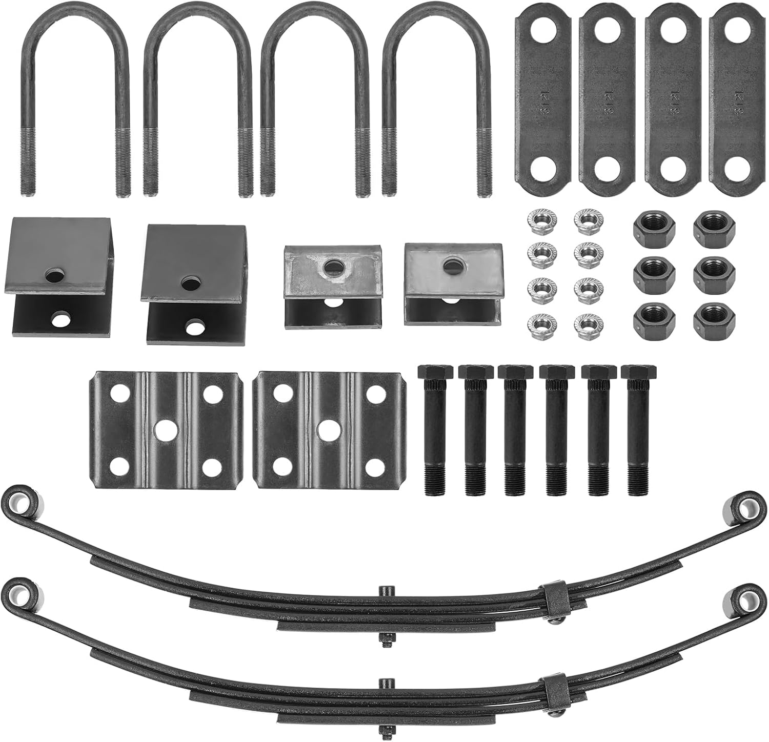 Single Trailer Leaf Spring 4 Leaf Double Eye 1750 lbs Capacity