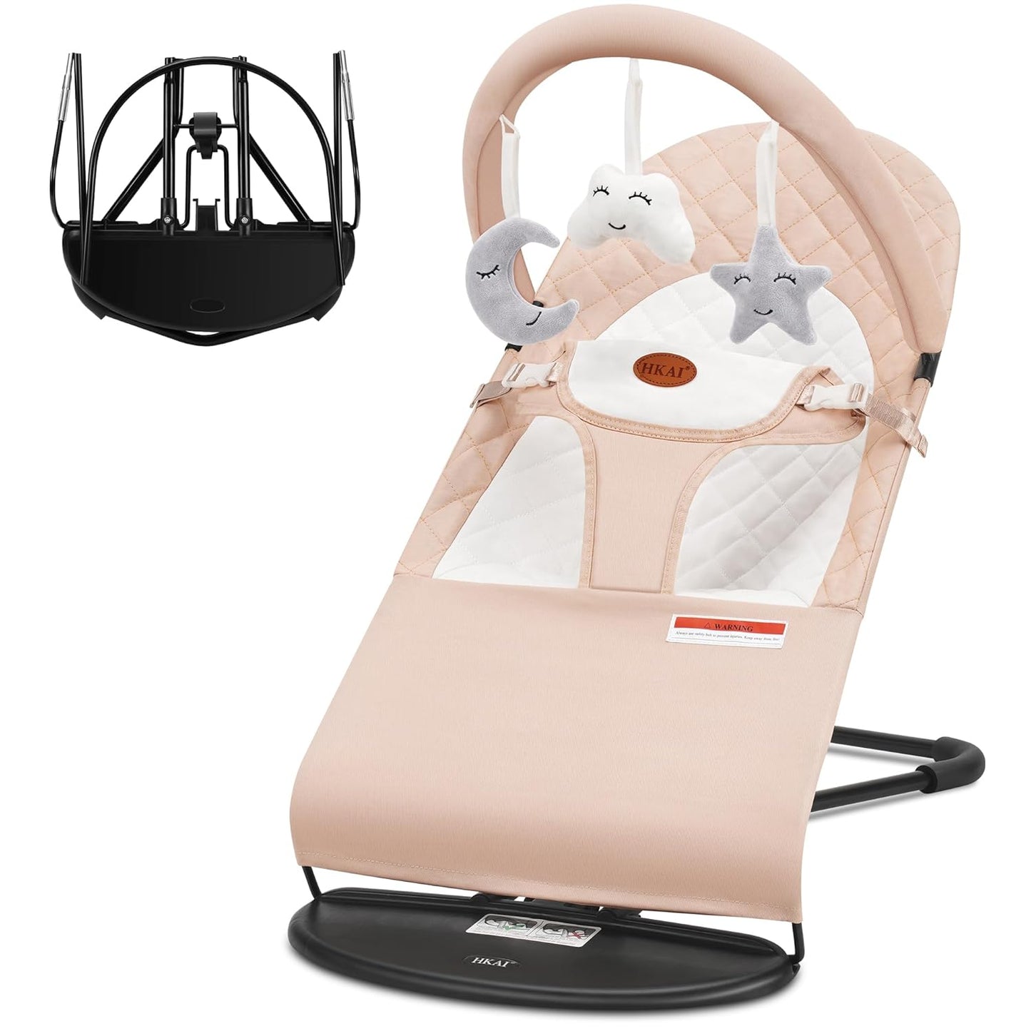 HKAI Baby Bouncer Seat for Infants with 3 Modes of Use
