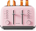 BUYDEEM DT640 4-Slice Toaster - Retro Stainless Steel, Extra Wide
