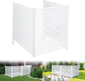 Air Conditioner Fence 48 in W x 48 in H Privacy Fence - No Dig 3-Panel
