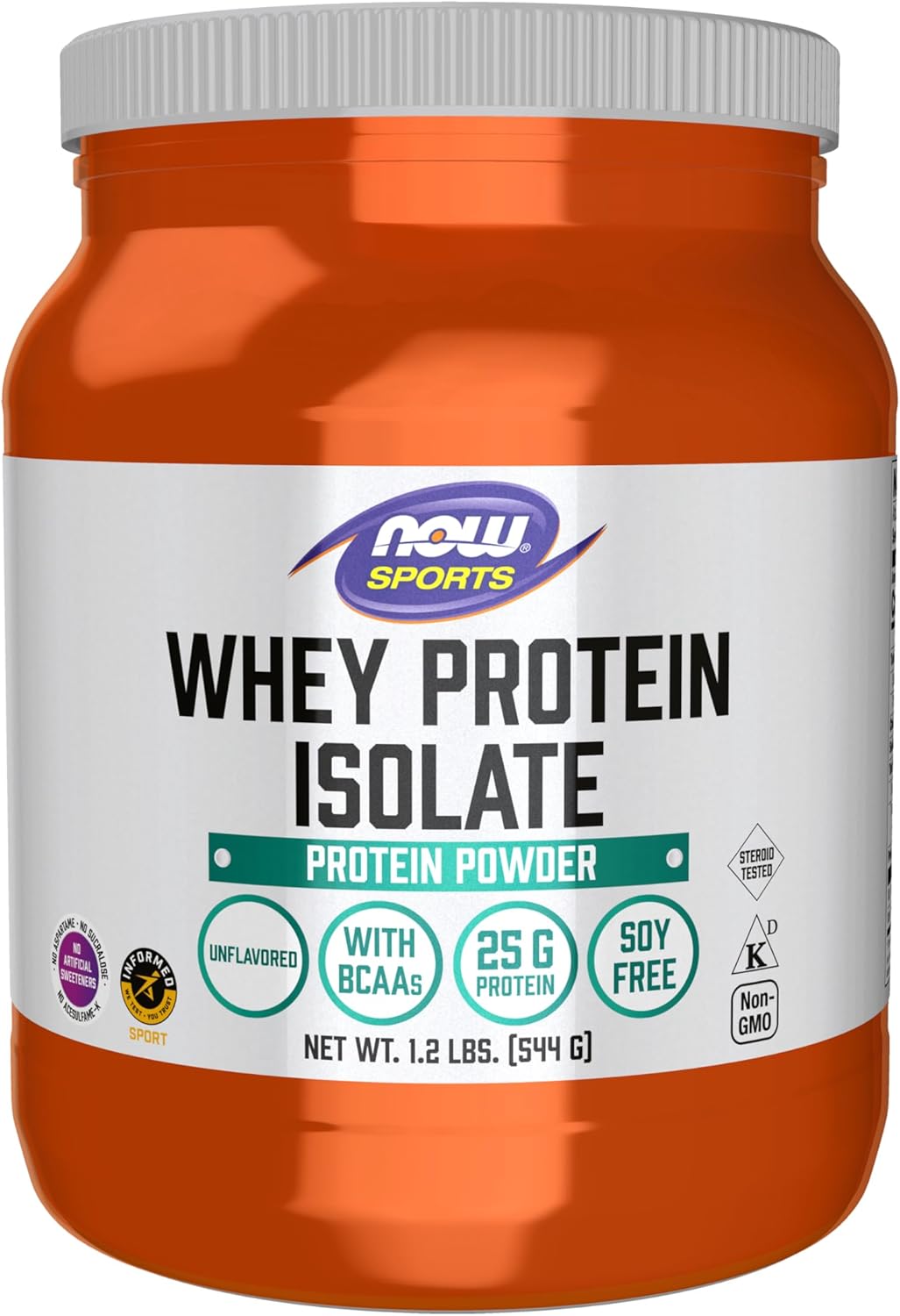 Whey Protein Isolate with BCAAs Unflavored Powder for Athletes