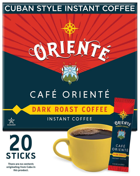 Cafe Oriente Dark Roast Cuban Instant Coffee - Solar Energy Brewed