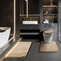 Bathroom Rugs Sets 3 Piece with Adjustable Toilet Seat Cover - Soft !