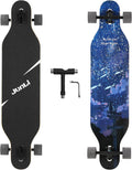 Junli 41 Inch Freeride Skateboard Longboard - Smooth Cruising