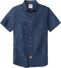 Dubinik Mens Short Sleeve Button Down Shirt - Lightweight Casual Fit
