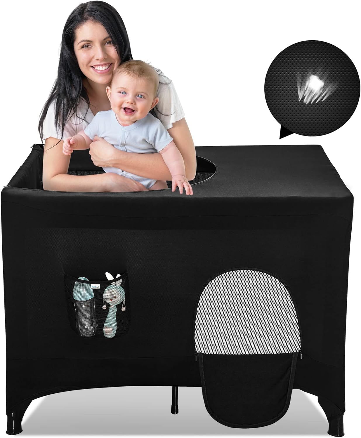 Portable Blackout Tent for Travel Crib - Poudee