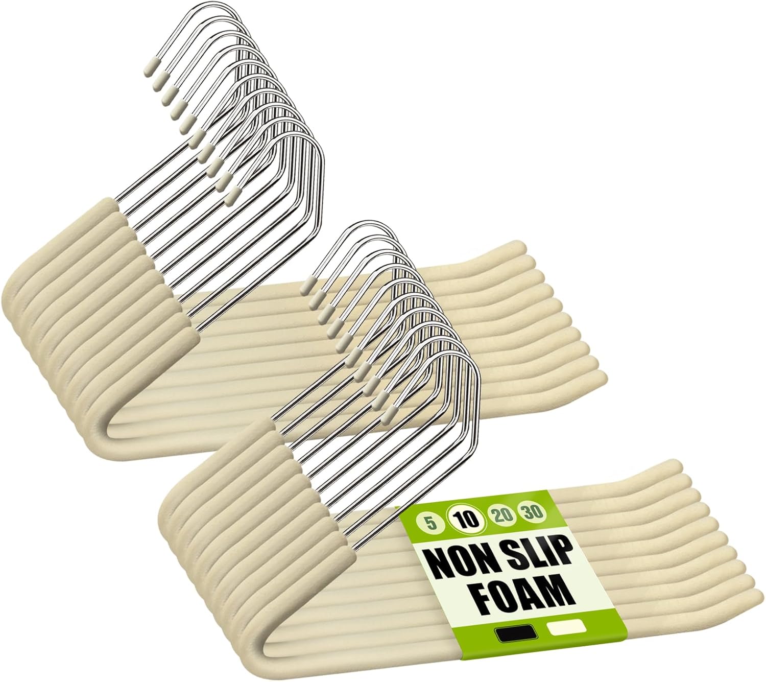 Spring Fever Non Slip Sponge Padded Pants Hangers for Closet