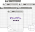 Sticky Easel Pad 25x30 in Self Stick Grid Flip Chart Paper - Versatile